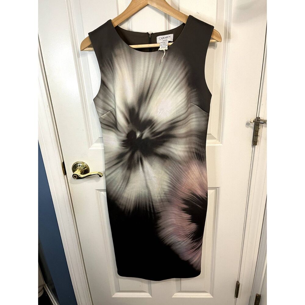 Carmen Marc Valvo Tie Dye Sheath Dress Size 6 - NWT